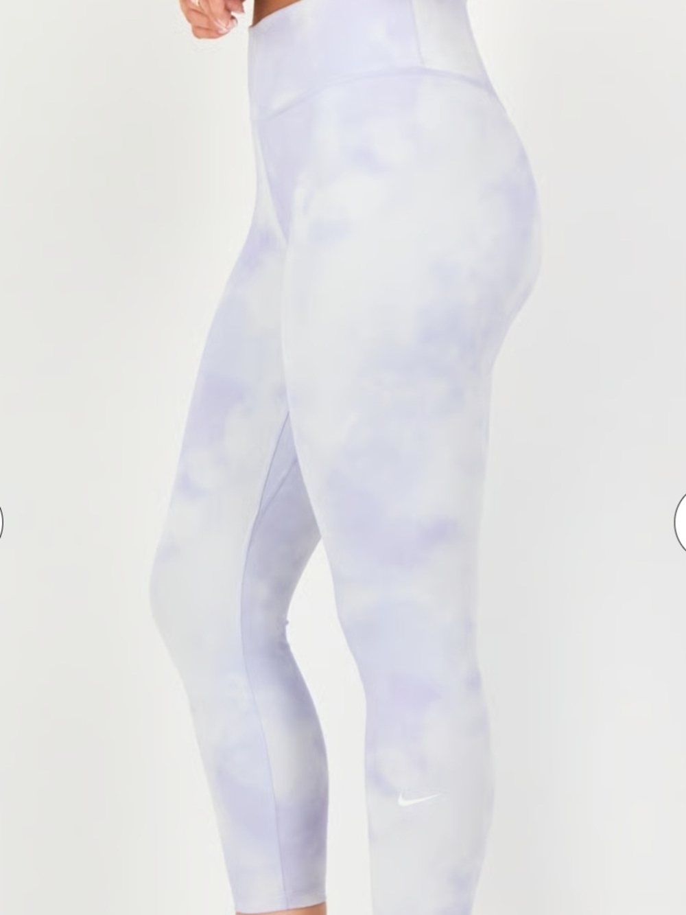 Nike Womens ' Purple Cloud Print Training  Leggings - High-Waist Active Bottoms